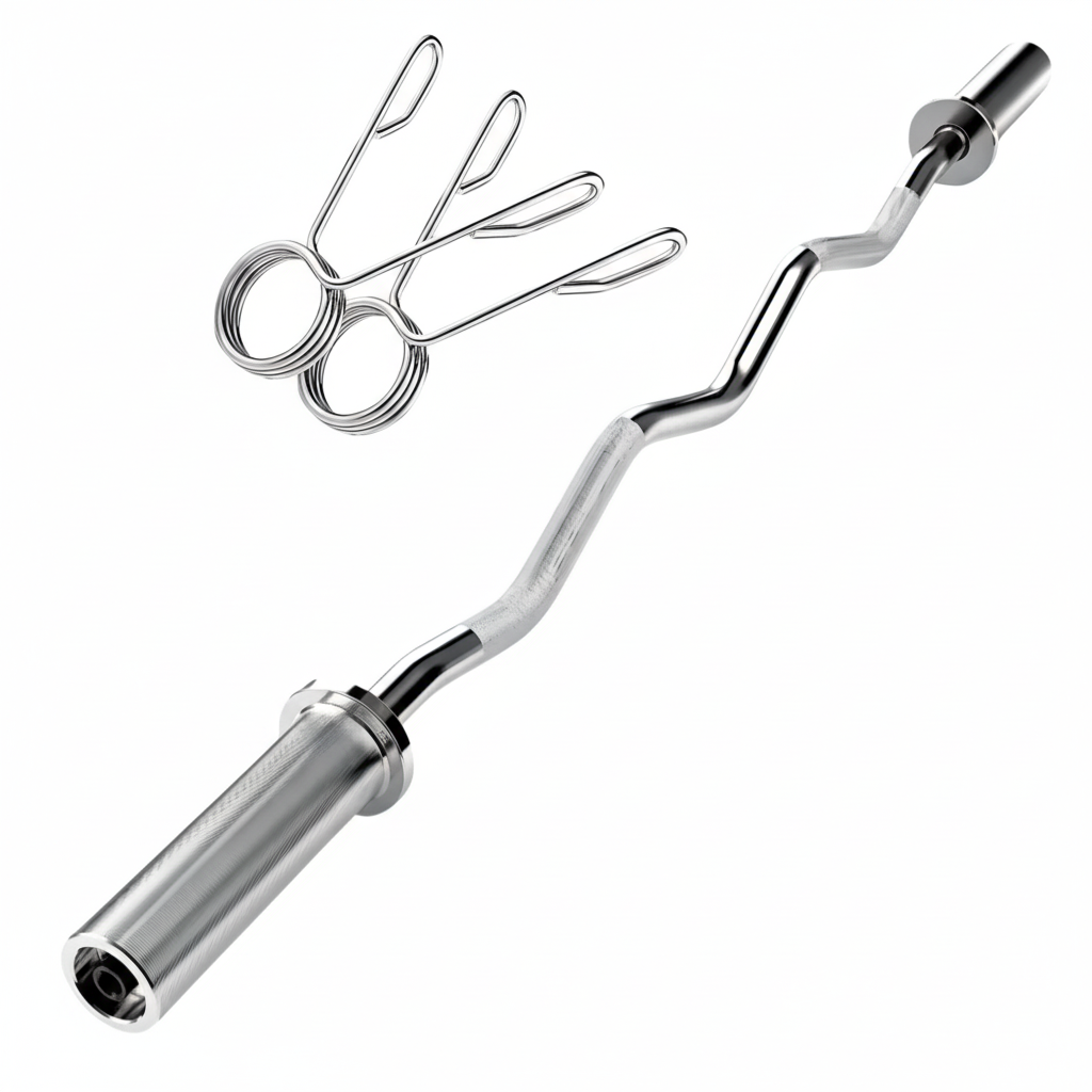 Barra De Gimnasio Linea Sport Barra Olimpica Z Olímpica Color Acero Cromado 6kg