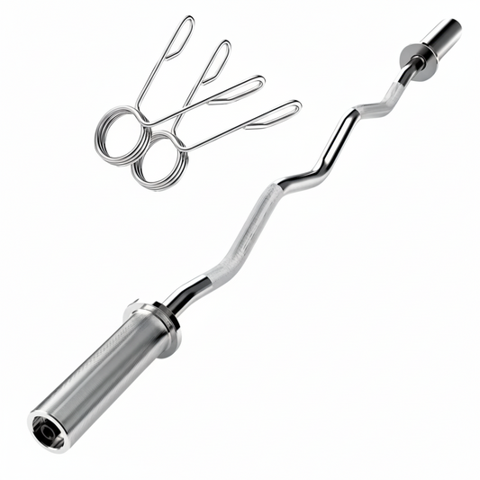 Barra De Gimnasio Linea Sport Barra Olimpica Z Olímpica Color Acero Cromado 6kg