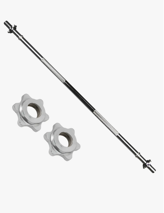 Barra Preolimpica Recta De 120 Cm Cromada Color Plateado