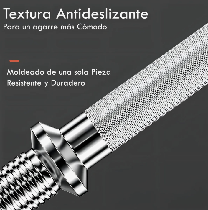 Barra Preolimpica Z De 120 Cm Cromada Color Plateado