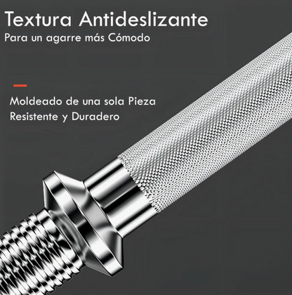 Barra Preolimpica Z De 120 Cm Cromada Color Plateado