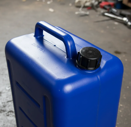 Bidón 35l Azul Con Ruedas Vaciador Para Parafina Combustible