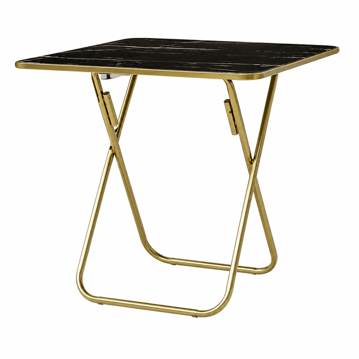 Mesa Plegable Cuadrada 80x80 Negra