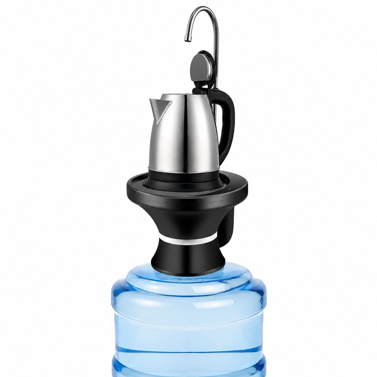 Bomba Dispensador Agua Recargable Electrico Base Para Vaso carga tipo C