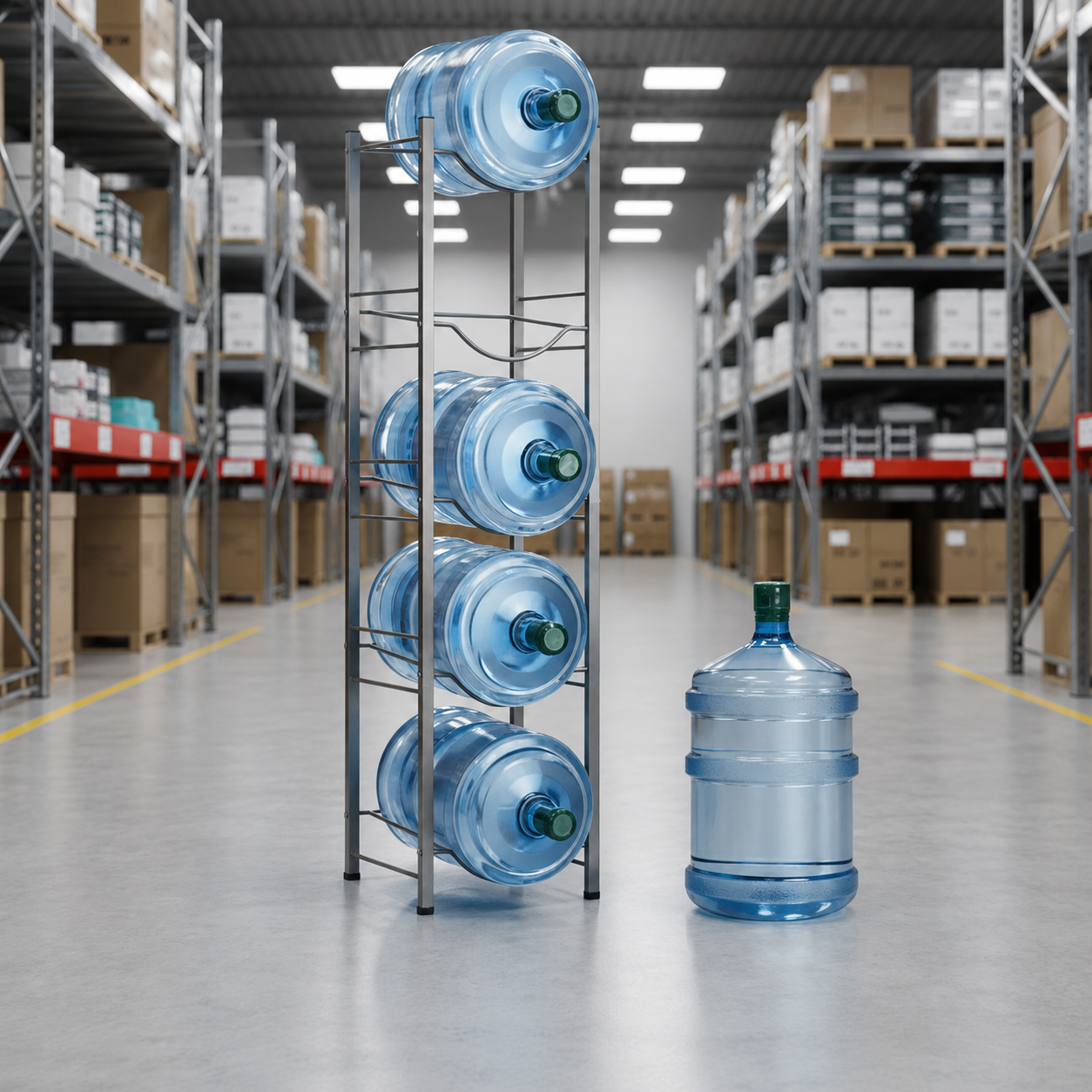 Rack Estante Organizador para 5 Bidones de Agua 20 Lts