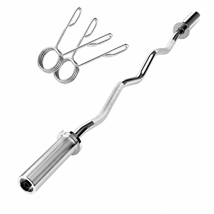 Barra De Gimnasio Linea Sport Barra Olimpica Z Olímpica Color Acero Cromado 6kg