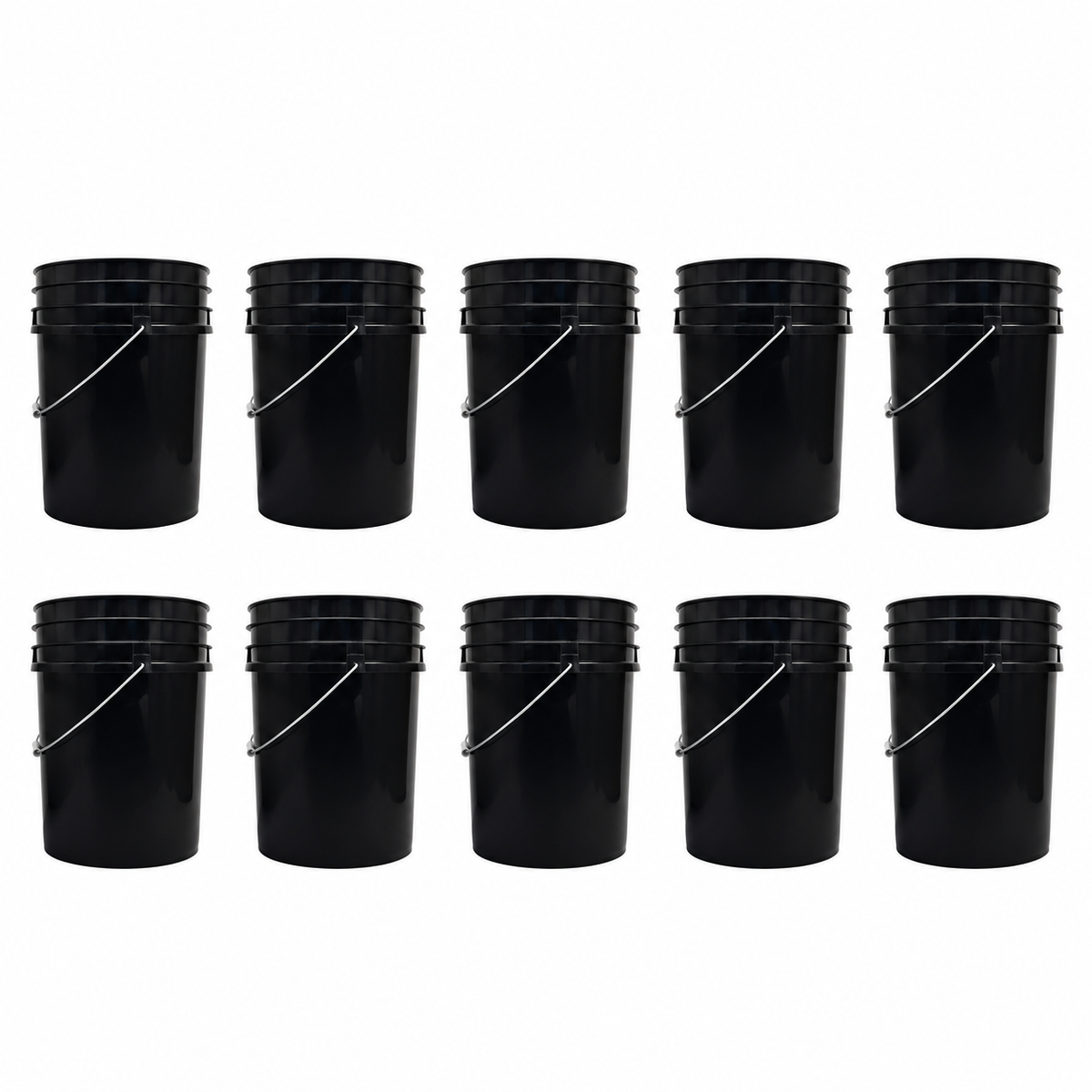 Balde 20 Litros Sin Tapa Negro (pack 10 Und)