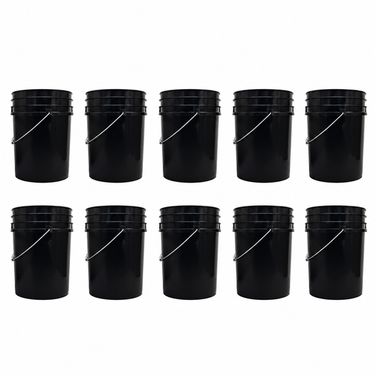 Balde 20 Litros Sin Tapa Negro (pack 10 Und)