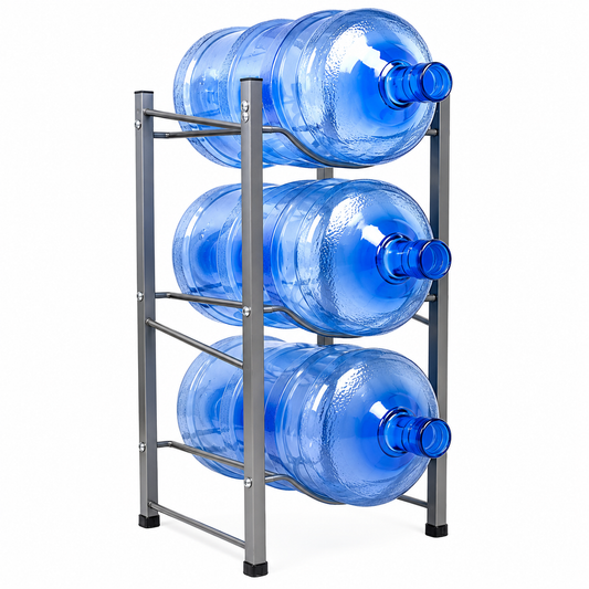 Estante Organizador Rack 3 Botellones Agua 20lts Negro