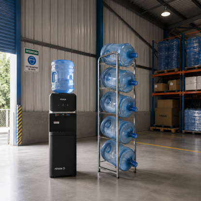 Rack Estante Organizador para 5 Bidones de Agua 20 Lts