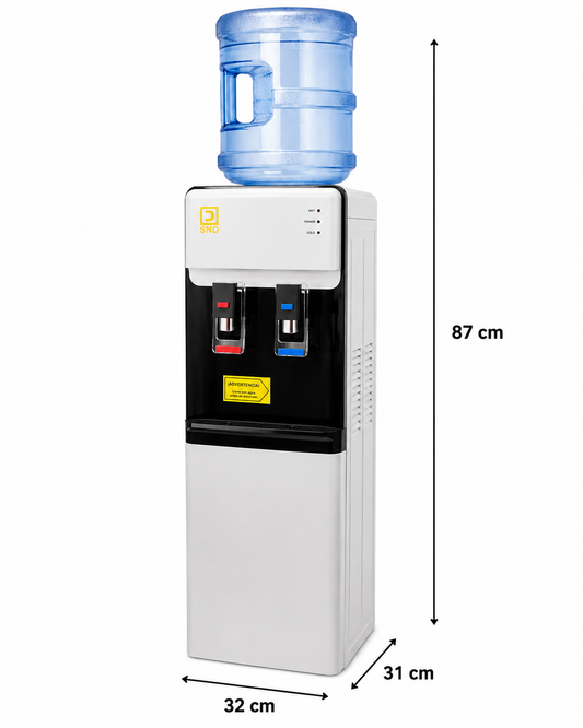 Dispensador Eléctrico De Agua Fría Y Caliente Pedestal plata