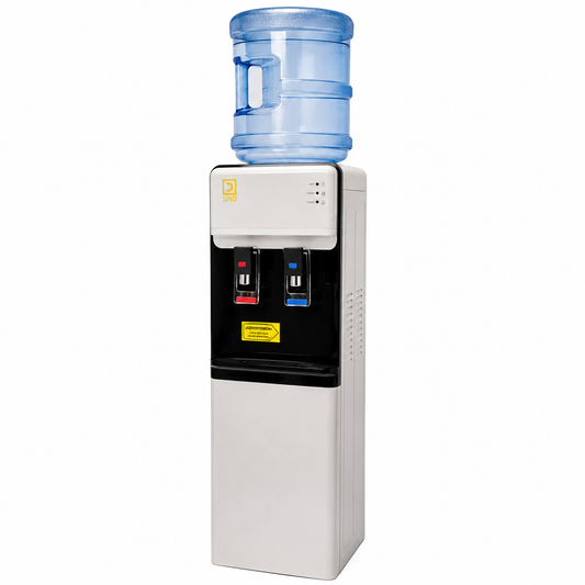 Dispensador Eléctrico De Agua Fría Y Caliente Pedestal plata