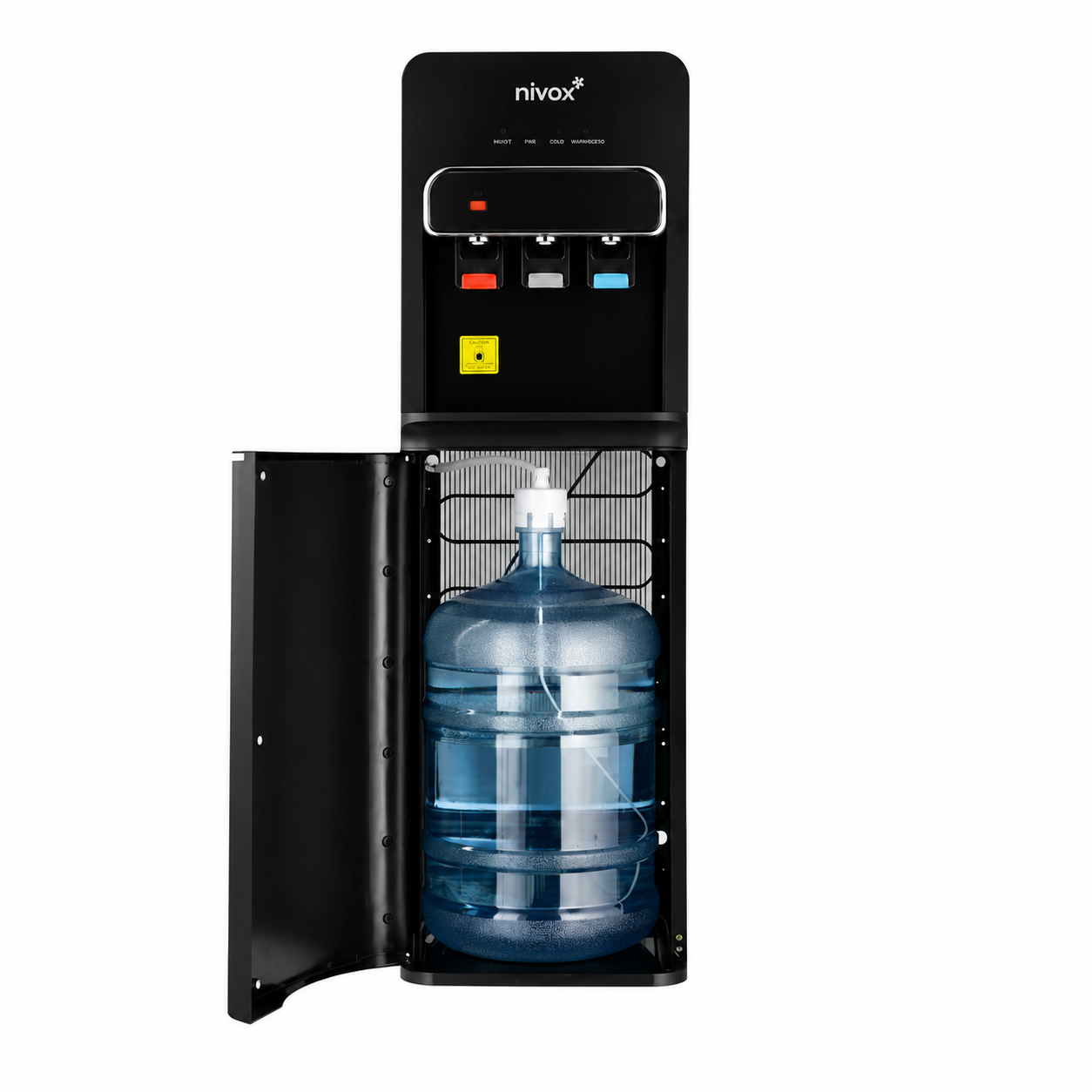 Dispensador de compresor Bidon oculto negro mate Nivox