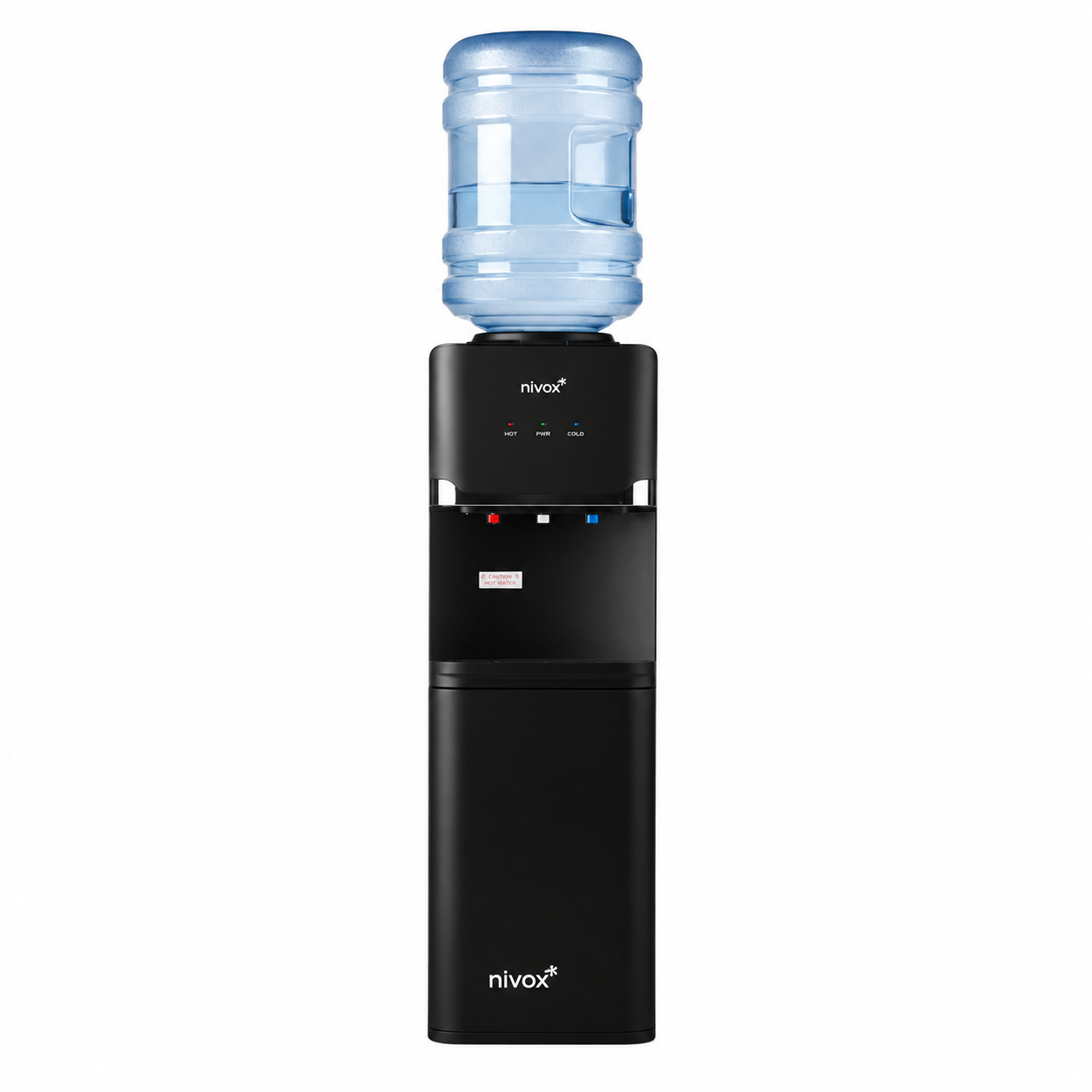 Dispensador De Agua Pedestal Negro Mate nivox