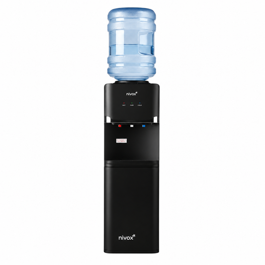 Dispensador De Agua Pedestal Negro Mate nivox