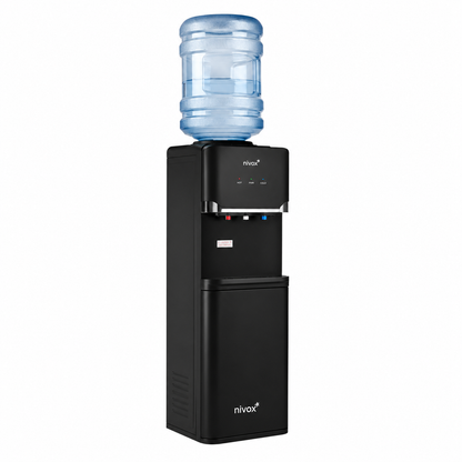 Dispensador De Agua Pedestal Negro Mate nivox