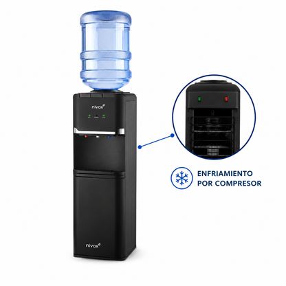 Dispensador de Agua Nivox con Compresor Frío y Caliente