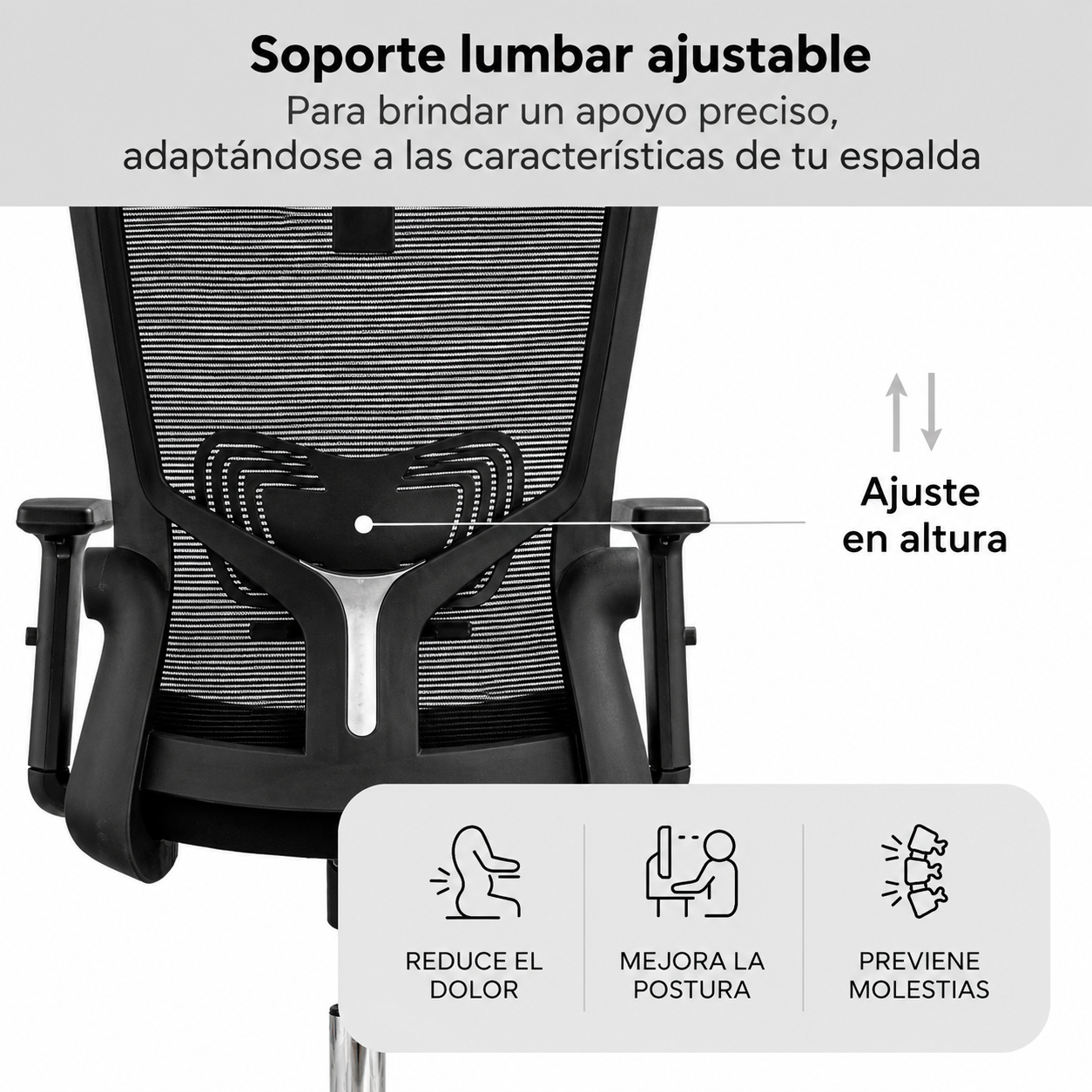 Silla De Escritorio Cuba Alta Regulable Y Cabecero Negro Tela