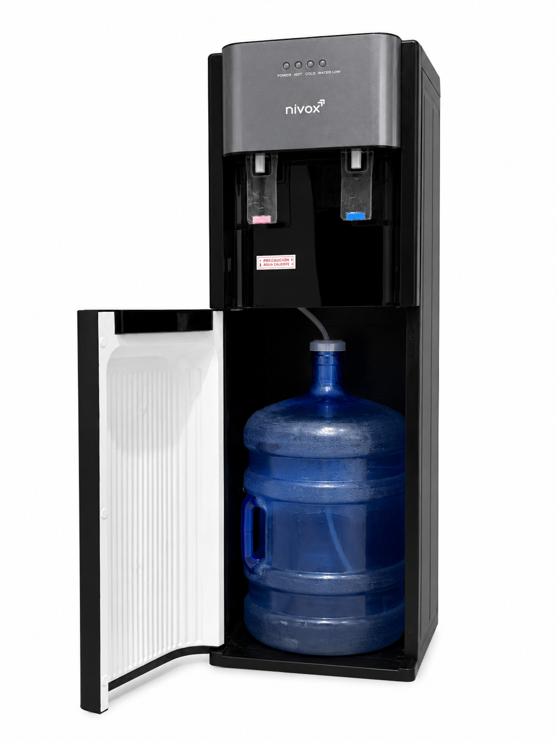 Dispensador De Agua De Bidon Oculto 20 Litros Negro Nivox