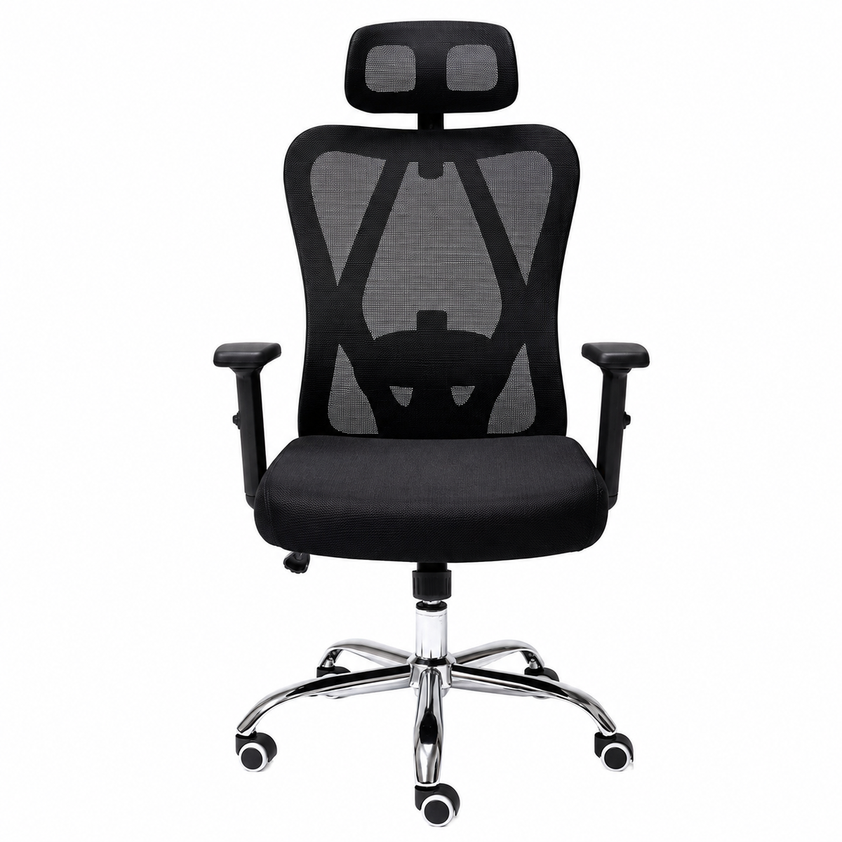 Silla De Escritorio Grecia Alta Brazo Reg Y Cabecero regulable Color Negro