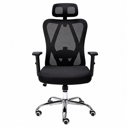 Silla De Escritorio Grecia Alta Brazo Reg Y Cabecero regulable Color Negro