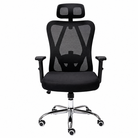 Silla De Escritorio Grecia Alta Brazo Reg Y Cabecero regulable Color Negro