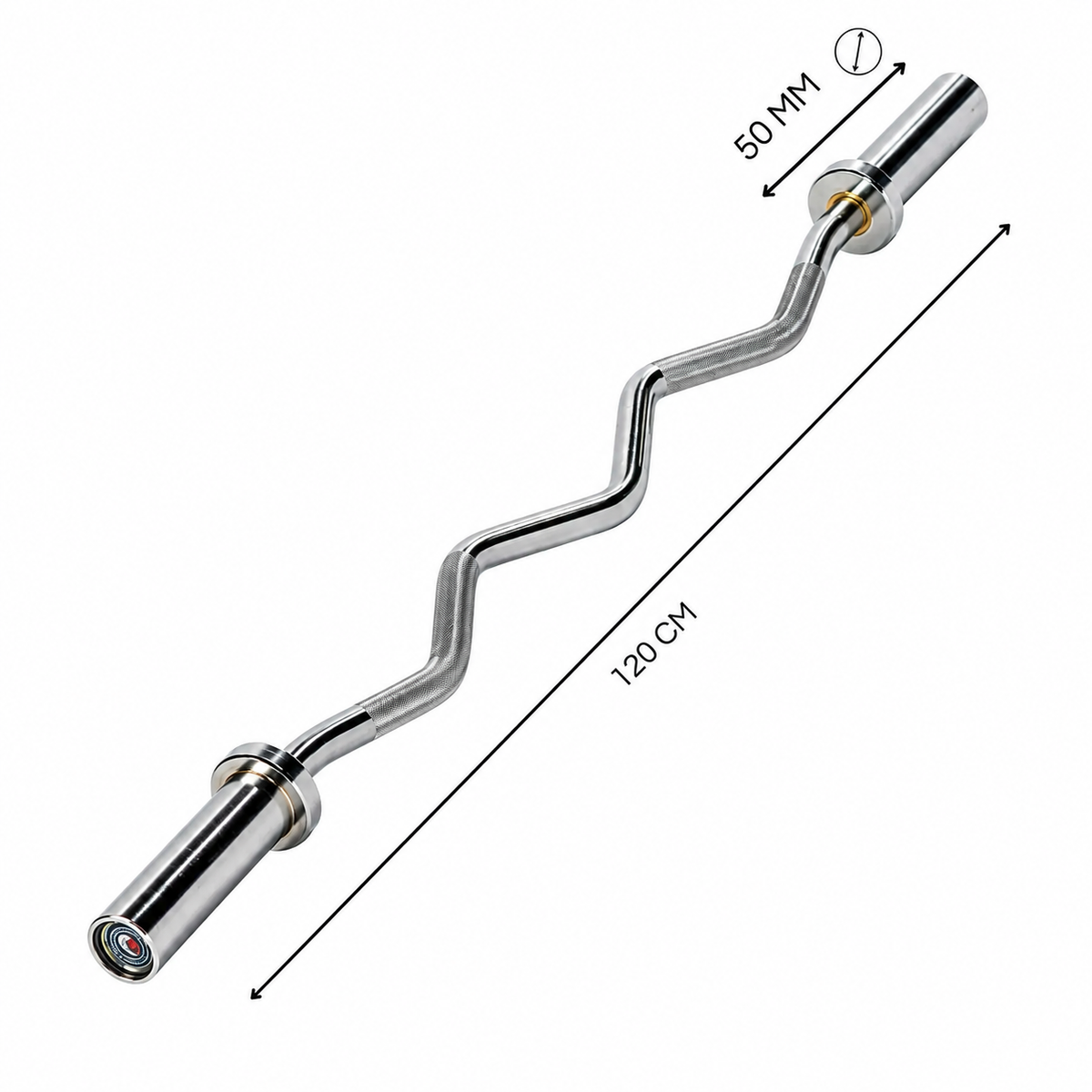 Barra De Gimnasio Linea Sport Barra Olimpica Z Olímpica Color Acero Cromado 6kg