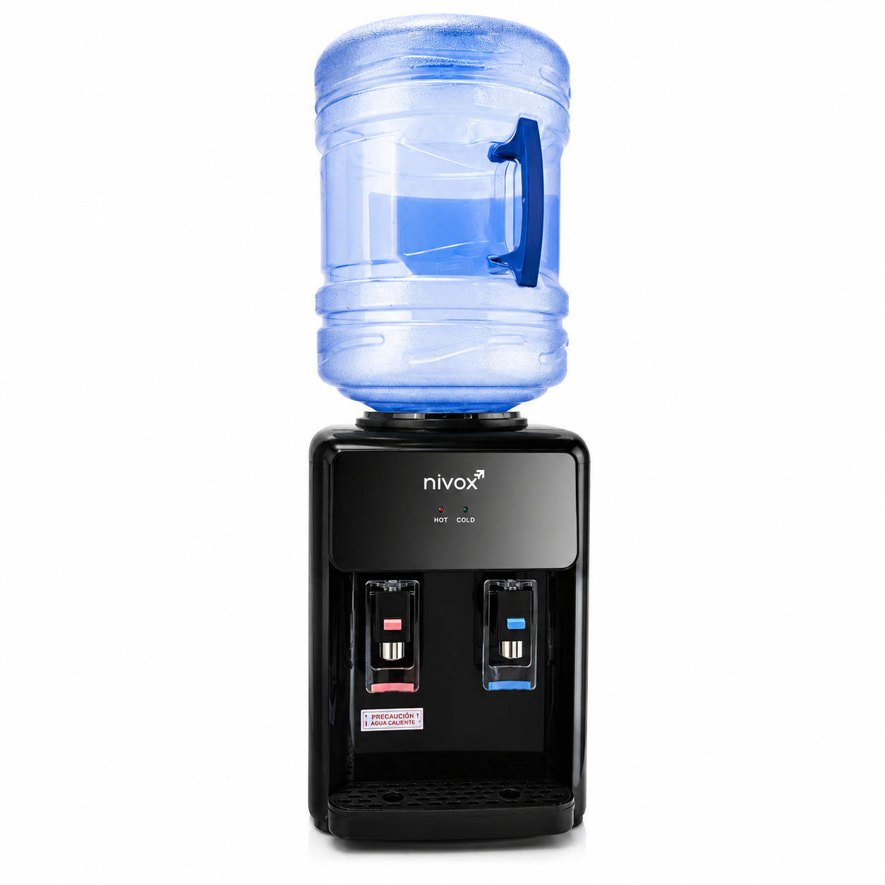 Dispensador de sobremesa para agua fria y caliente negro mate