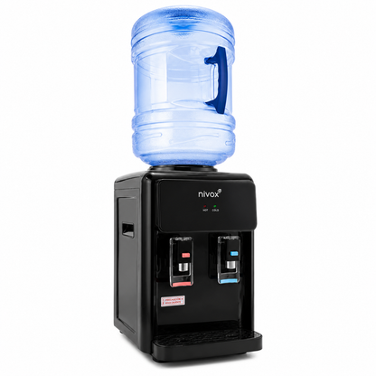 Dispensador de sobremesa para agua fria y caliente negro mate