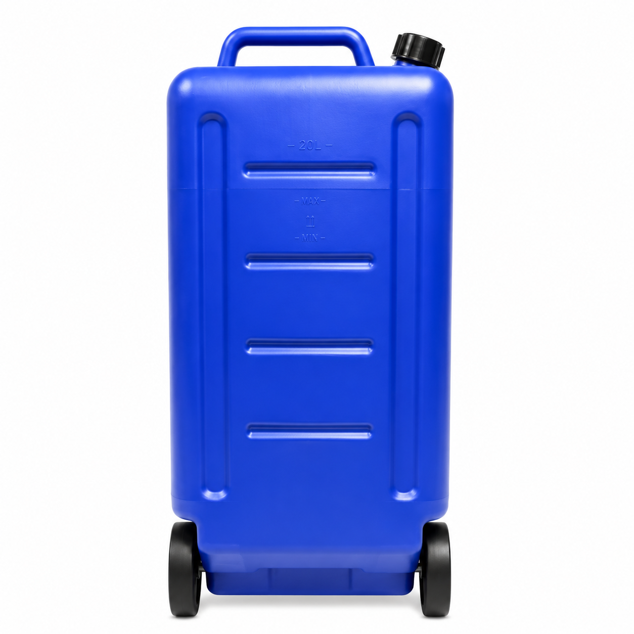 Bidón 35l Azul Con Ruedas Vaciador Para Parafina Combustible