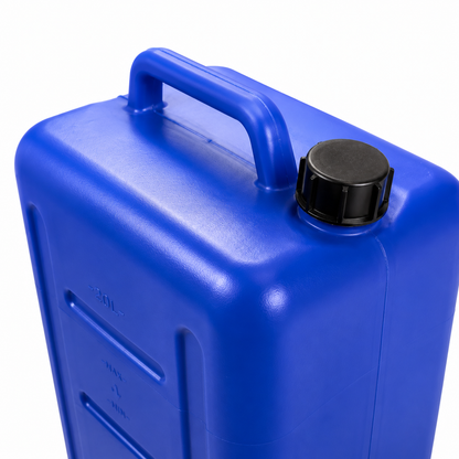 Bidón 35l Azul Con Ruedas Vaciador Para Parafina Combustible