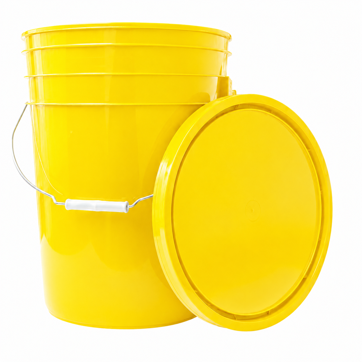 Balde de colores Liso 20 Litros Con Tapa, Con Mango, Sin Olor