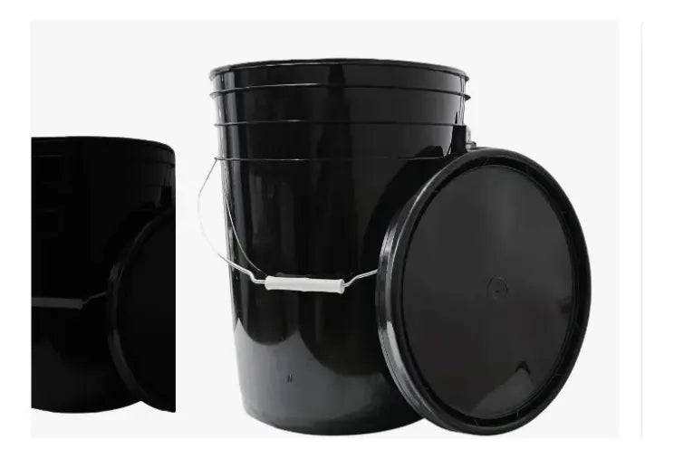 Balde 20 Litros Sin Tapa Negro (pack 10 Und)