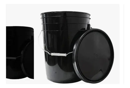 Balde 20 Litros Sin Tapa Negro (pack 10 Und)