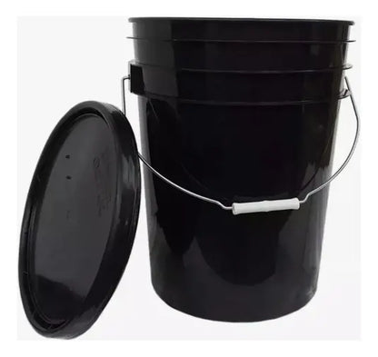 Balde 20 Litros Sin Tapa Negro (pack 10 Und)