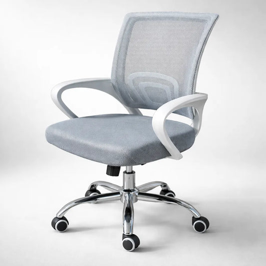 Silla De Oficina Pc Escritorio Mesh  Color Gris