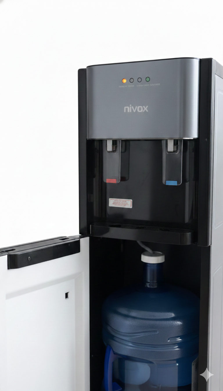 Dispensador De Agua De Bidon Oculto 20 Litros Negro Nivox