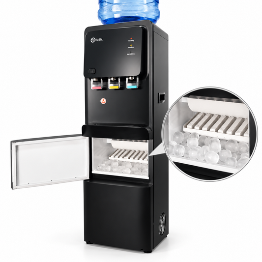 Dispensador de Agua con Compresor y Fábrica de Hielo