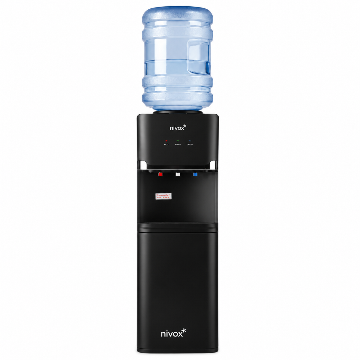 Dispensador de Agua con Compresor Frío y Caliente Negro | Nivox