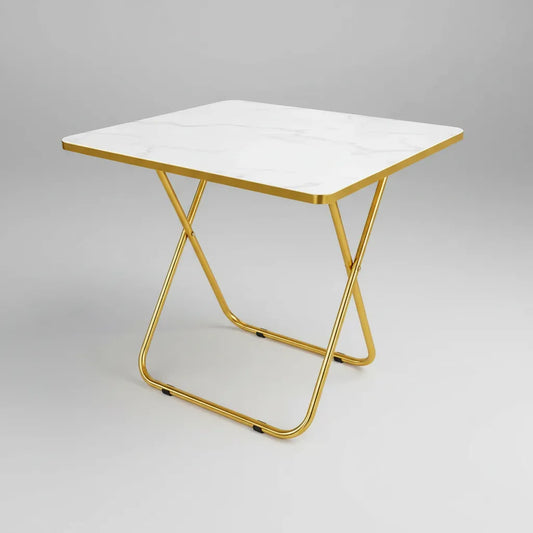 Mesa Plegable Cuadrada 80x80 cm Blanca