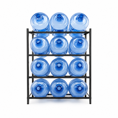 Rack Organizador 12 Botellones de Agua 20 Litros | Metal