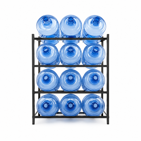 Rack Organizador 12 Botellones de Agua 20 Litros | Metal