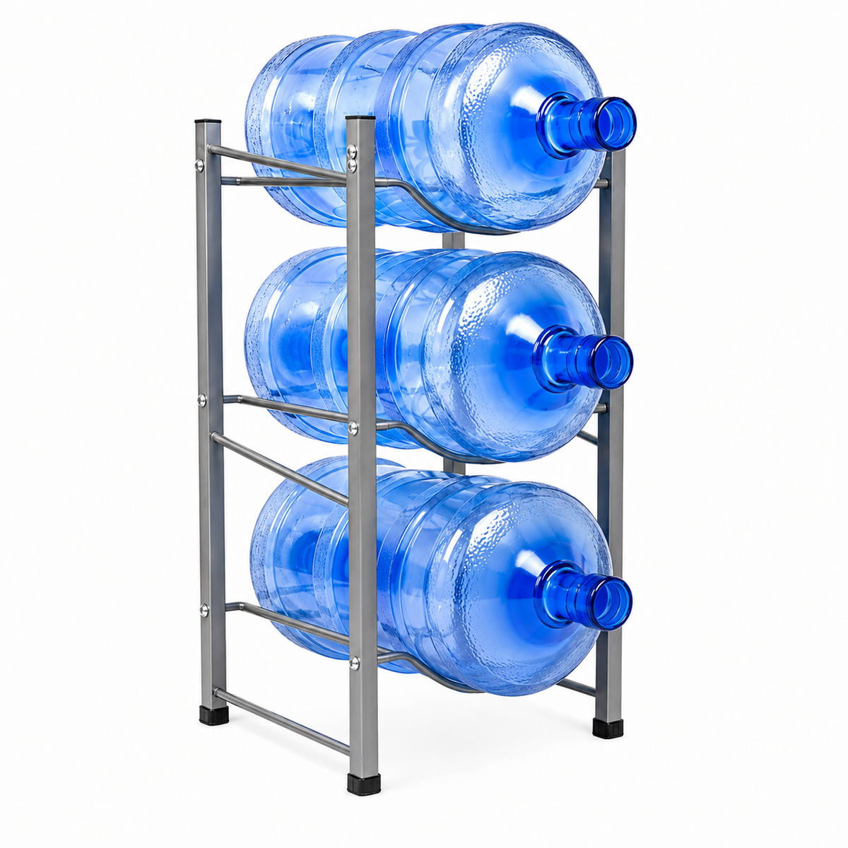 Rack Organizador 3 Botellones de Agua 20 Litros Negro