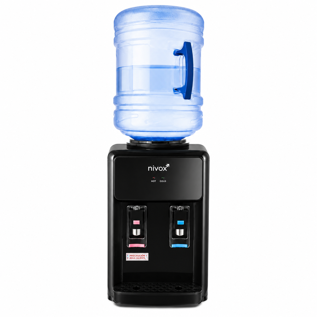 Dispensador de Agua Sobremesa Frío y Caliente Negro Mate | Nivox
