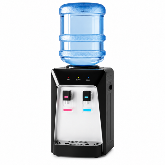 Dispensador de Agua Sobremesa Frío y Caliente Negro y Plata | Nivox