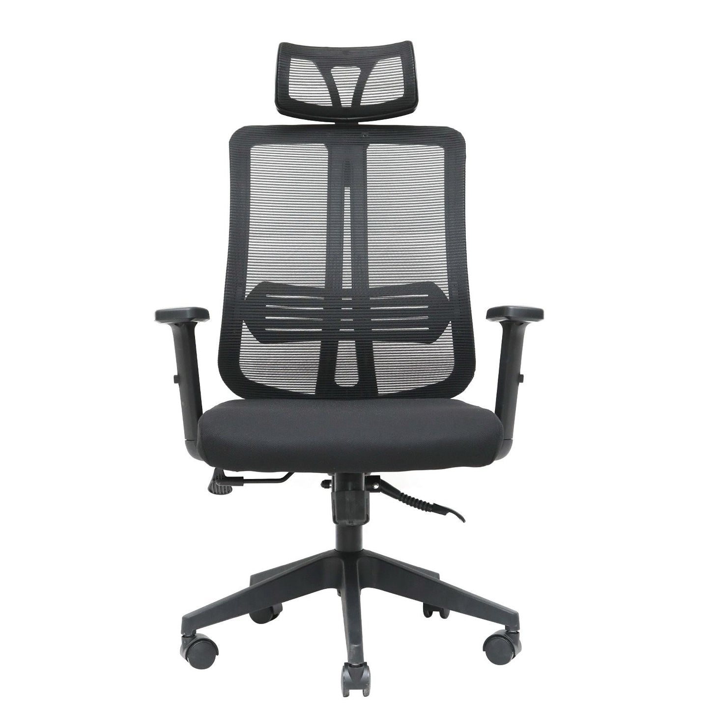 Silla De Escritorio Cuba Alta Brazo Reg Y Cabecero regulable Color Negro