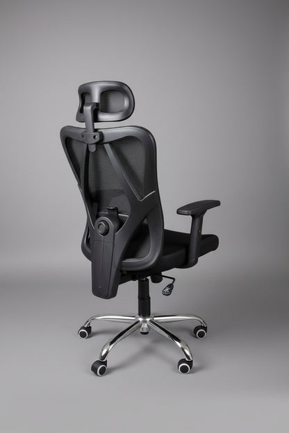 Silla De Escritorio Grecia Alta Brazo Reg Y Cabecero regulable Color Negro