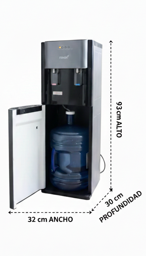 Dispensador De Agua De Bidon Oculto 20 Litros Negro Nivox