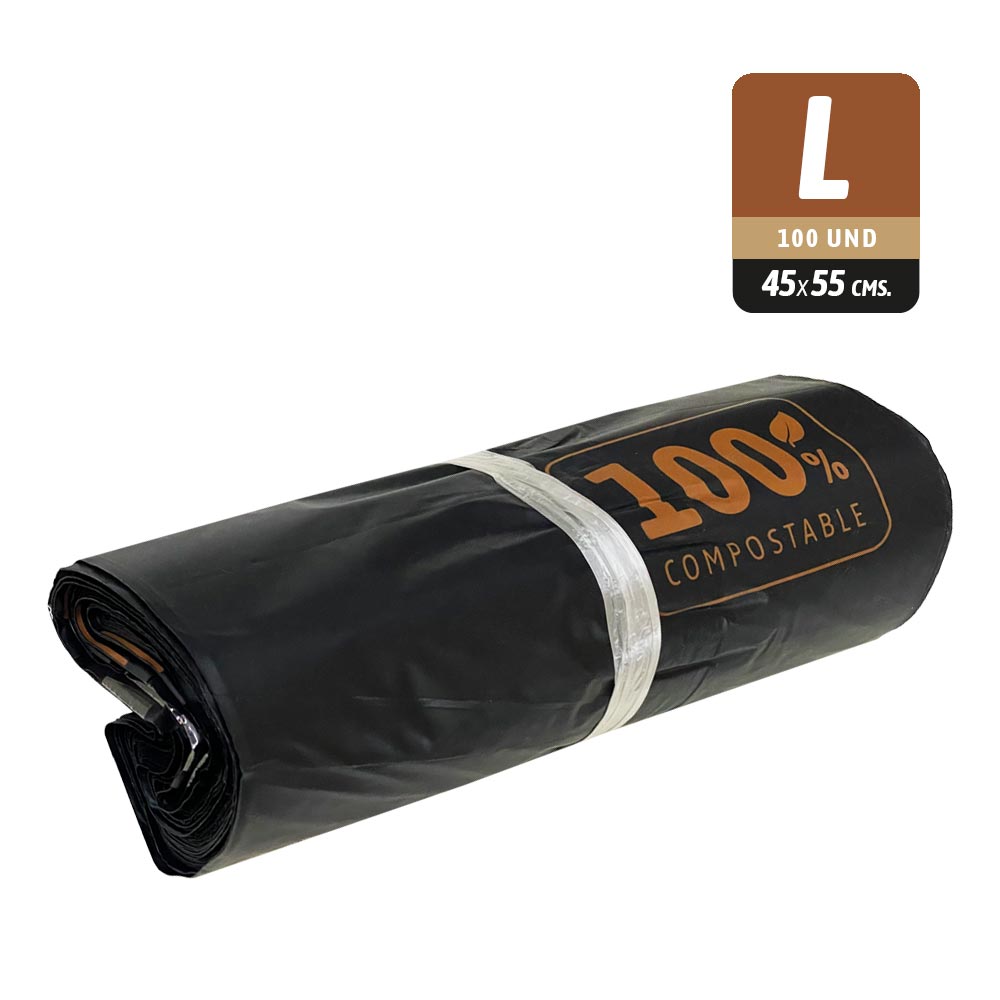Bolsas courier ecológicas biodegradables 45 x 55 cm (100 und.)