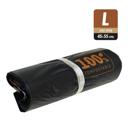 Bolsas courier ecológicas biodegradables 45 x 55 cm (100 und.)